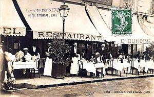 ORAN - HOTEL-RESTAURANT D' EUROPE - 1909